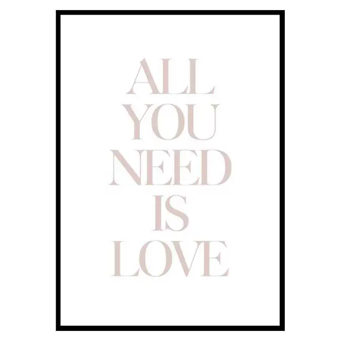 Poster Gallerix All You Need Is Love
