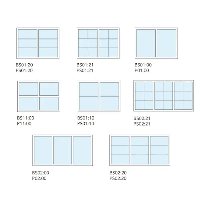 Bågpost Sunnerbo Fönster 63 mm Vit Aluminium