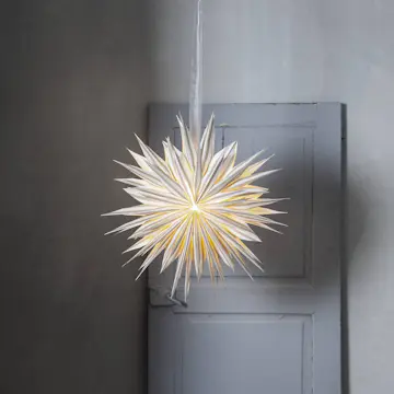 Adventsstjärna Star Trading Print Papperstjärna Randig 60 cm