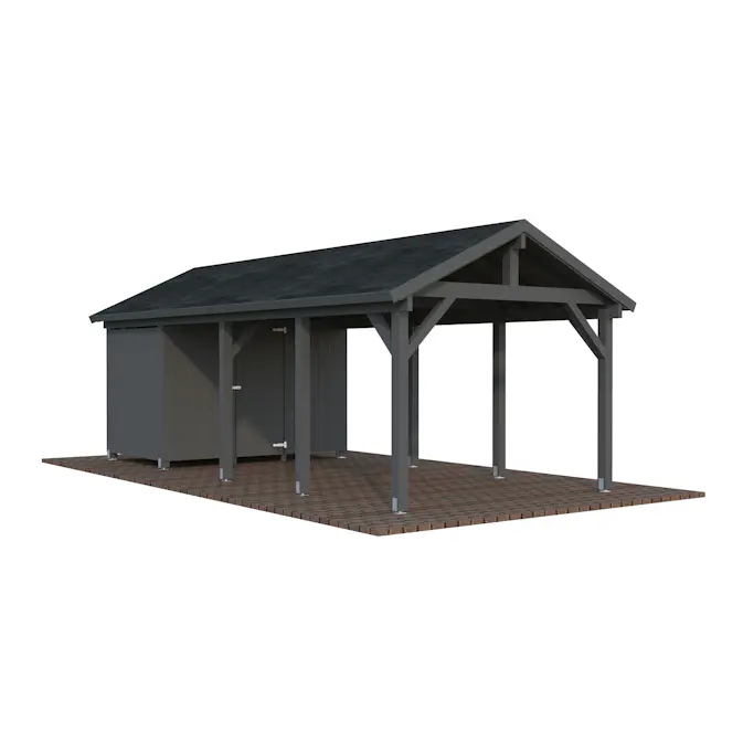 Carport Palmako Robert 23,1 m2 med Förråd