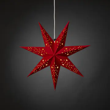 Adventsstjärna Gnosjö Konstsmide 5950 Sammet 60 cm