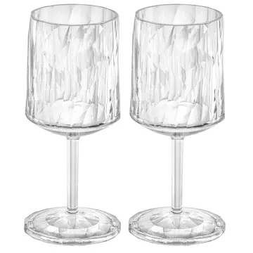 Vinglas Koziol Club No. 9 200 ml Crystal Clear 2-pack