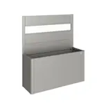 Skärmvägg Biohort till Belvedere Planteringslåda med Akrylglas 91x4x152 cm