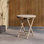 Cafébord Venture Home Kenya Ø70 Vittvättad