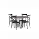 Matgrupp furniture/fashion Stone Rund med 4 Crosett Stolar