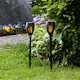 Solcellsfackla Star Trading Flame Svart 2-pack