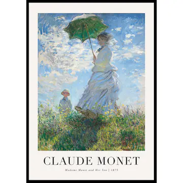 Poster Gallerix Madame Monet And Her Son 1875 By Claude Monet
