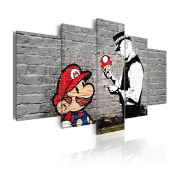 Tavla Arkiio Super Mario Mushroom Cop