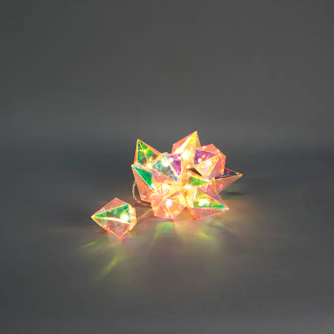 Batteridriven Ljusslinga Gnosjö Konstsmide 10 LED Glober m. Timer