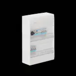 Plastkapsling Hager Gamma Förmonterad Bestyckad med HB, JFB, DVB