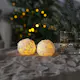 Blockljus Star Trading Snowball LED 2-pack Batteriljus
