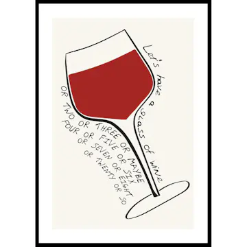 Poster Gallerix Lets Have A Glass Of Wine