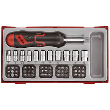 Bitsskruvmejselsats 64 delar Teng Tools TTMDRT64