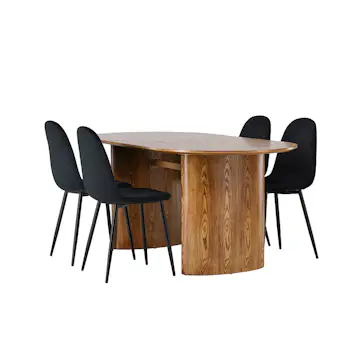 Matgrupp Venture Home Isolde med 4 Polar Stolar