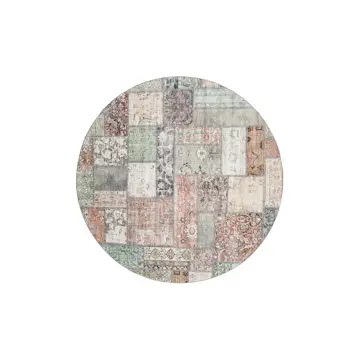 Flatvävd KM Carpets Tarfaya Patch Rund