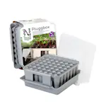 Pluggbox Nelson Garden Pluggbox PlantStart, Grå, Kompakt Minidrivhus för 49 Pluggplantor