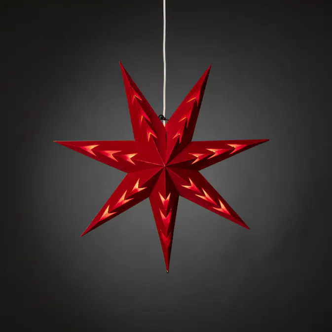 Adventsstjärna Gnosjö Konstsmide 5952 Sammet 60 cm