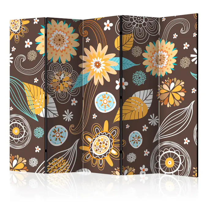 Rumsavdelare Skärmvägg Arkiio Transparent Flowers II 225x172 cm