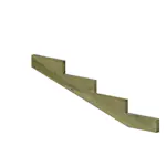 19º PLUS Vangstycke 4 steg - Stegdjup 39 cm