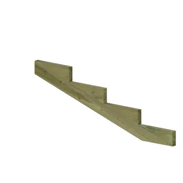 19º PLUS Vangstycke 4 steg - Stegdjup 39 cm