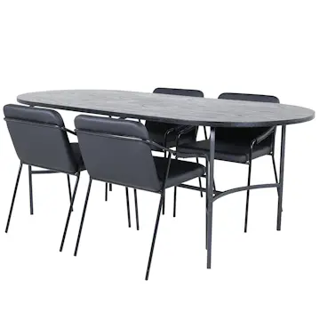 Matgrupp Venture Home San Francisco matbord och Tjärö matstol