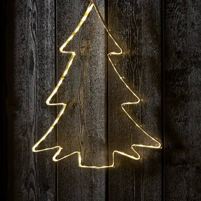 Dekorationsbelysning Star Trading Lumiwall Gran