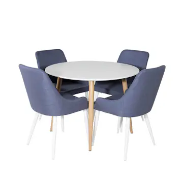 Matgrupp Venture Home Plake med 4 Plake Stolar Runt