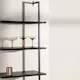 Vägghängd Hylla Venture Home Caracas i Svart Stål 183 cm