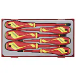 Skruvmejselsats 6 delar för 1000 volt Teng Tools TTV706N