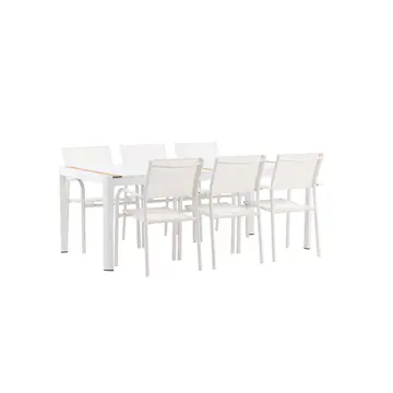 Matgrupp Venture Home Togo med 6 Santorini stolar