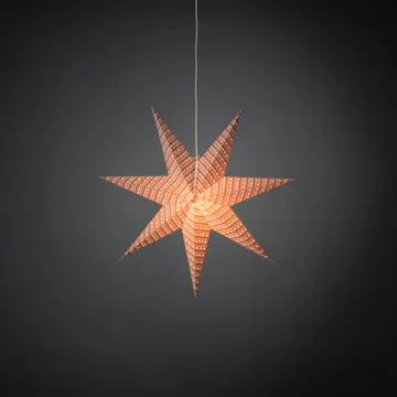 Adventsstjärna Gnosjö Konstsmide Rödrandig 60 cm