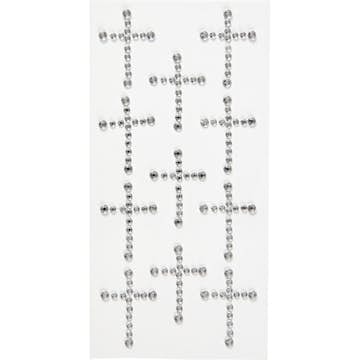 Rhinstenskors Creativ Company Stl 35x25 mm Silver 11 St/1 Förp