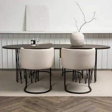 Matgrupp furniture/fashion Stone med 4 Simrishamn Stolar