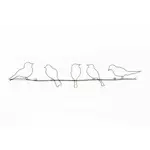 Metallkonst Art for the Home Birds on a Wire