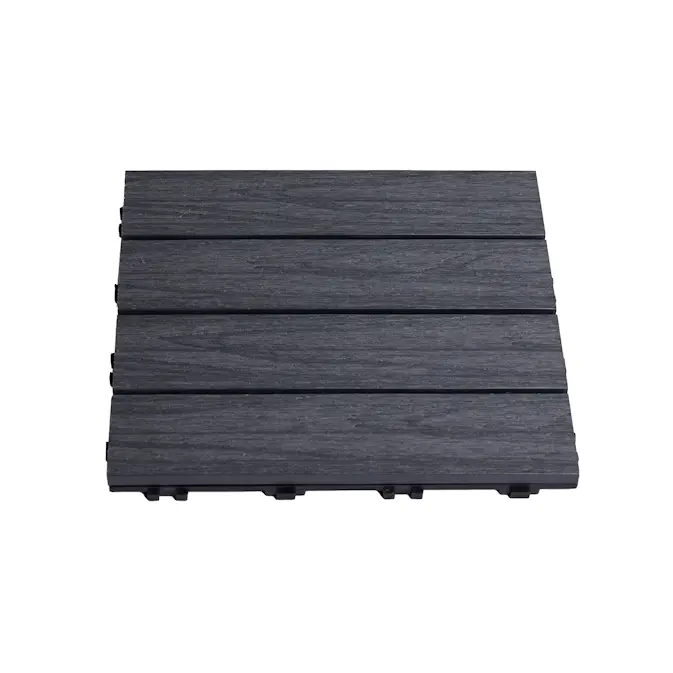 Terrassplatta Hortus Komposit 30X30 cm Antracitgrå 4-Pack