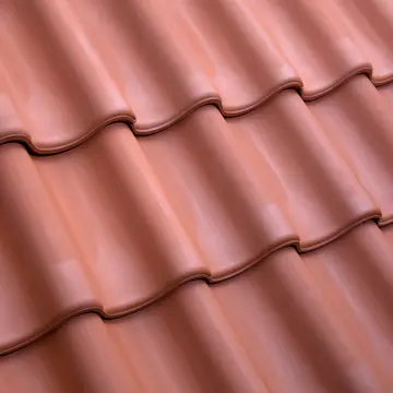 Tvåkupig Takpanna Benders Tvilling Obehandlad Naturröd