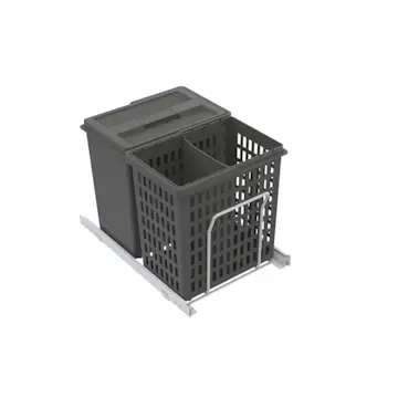 Källsorteringskärhållare Beslag Design Select Basic Eco Mörkgrå