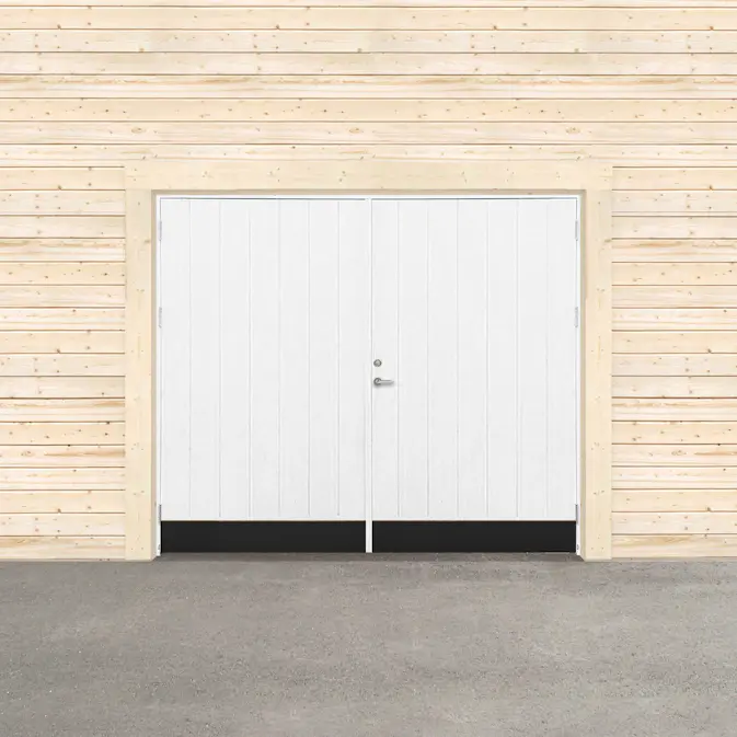 Garageport Sveadörren Kall Grundmålad