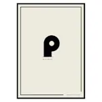 Poster Gallerix P As In Peachy