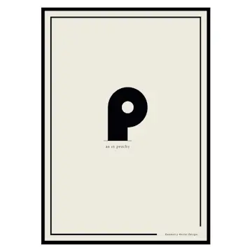 Poster Gallerix P As In Peachy