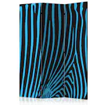 Rumsavdelare Skärmvägg Arkiio Zebra Pattern Turquoise 135x172 cm