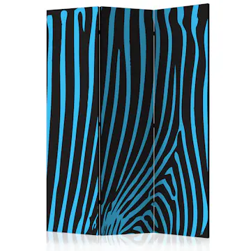 Rumsavdelare Skärmvägg Arkiio Zebra Pattern Turquoise 135x172 cm
