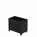 Blomlåda med Hjul PLUS Cubic Svart 87 x 50 x 73 cm