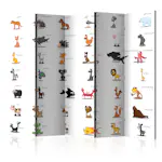 Rumsavdelare Skärmvägg Arkiio Learning by Playing Animals II 225x172 cm