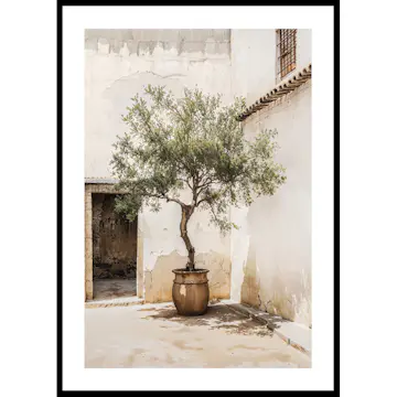 Poster Gallerix Olive Tree Mediterranean Setting No2