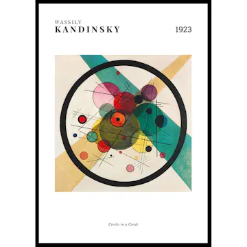 Poster Gallerix Circles In A Circle By Wassily Kandinsky