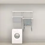 Tvättlösning Elfa Ready Solution Classic 2 Vit B: 1248 mm