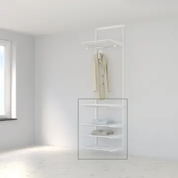 Tilläggslösning Elfa Ready Solution 60.3 Vit B: 607 mm