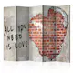 Rumsavdelare Skärmvägg Arkiio Love is all you need II 225x172 cm