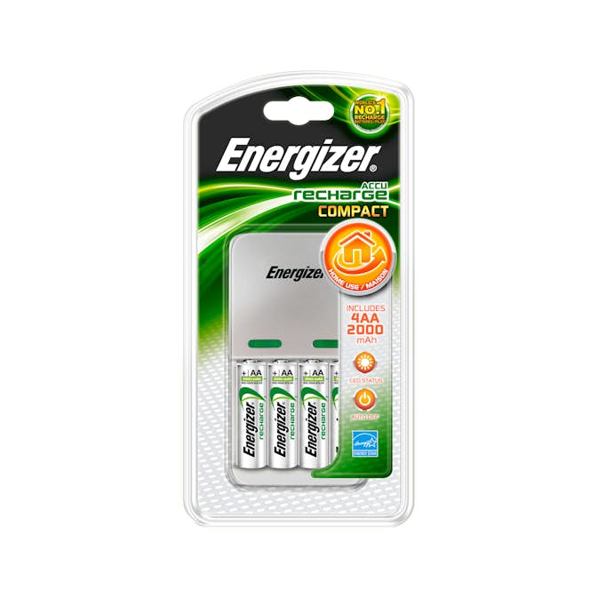 Laddare Energizer Compact 2000 4x Aa 2000mAh
